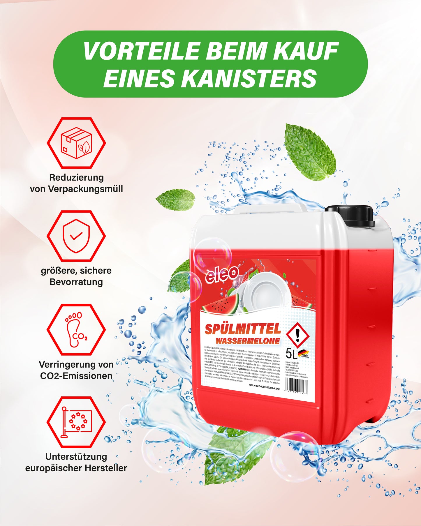 Spülmittel Wassermelone
