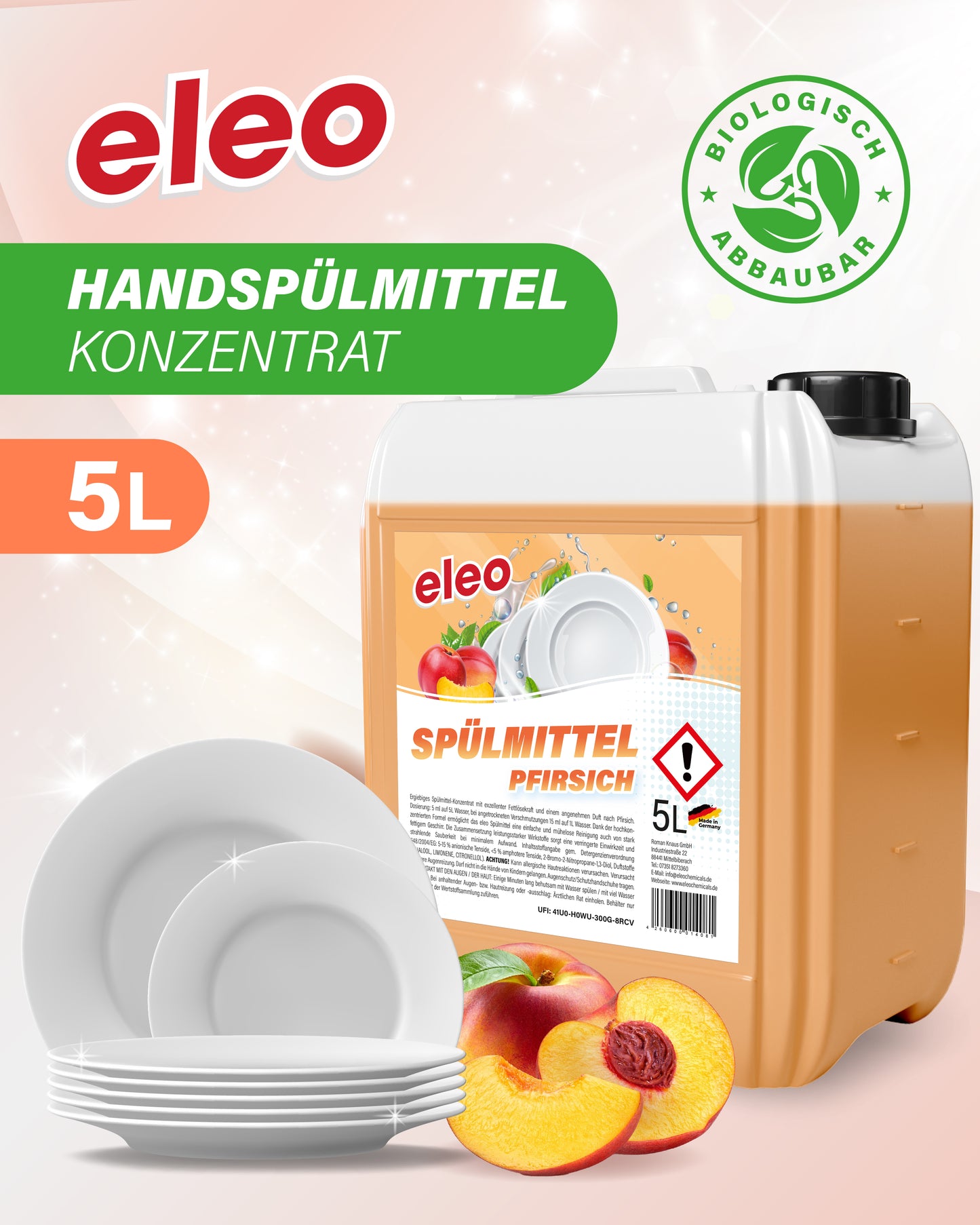 Spülmittel Pfirsich